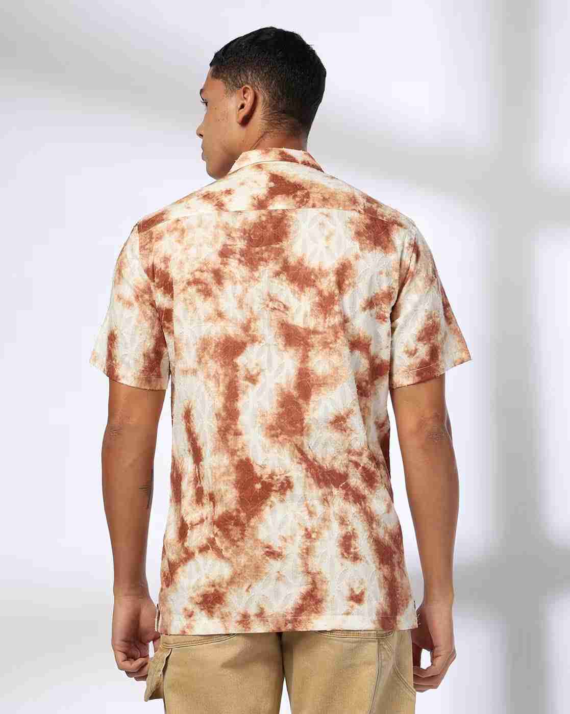 DNMX | Men Tie & Dye Print Regular Fit Shirt|2