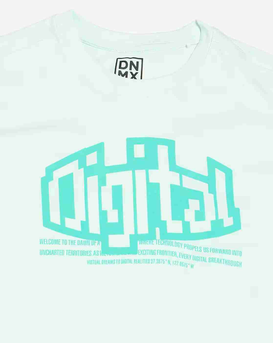 DNMX | Men Graphic Print Regular Fit Crew-Neck T-Shirt|4