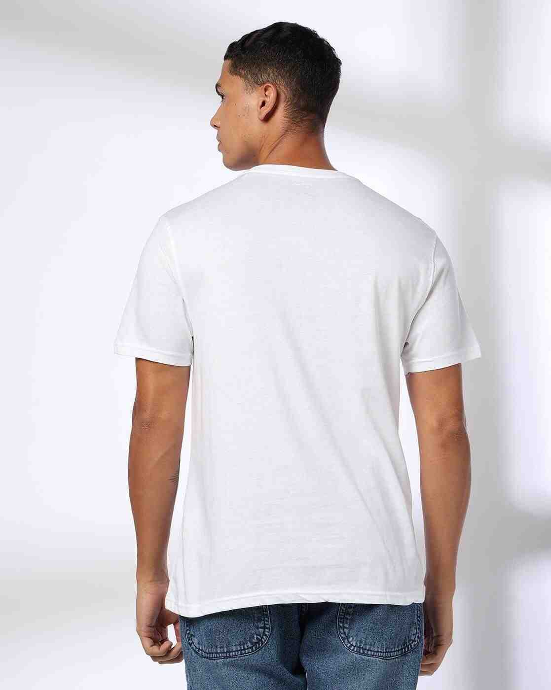 DNMX | Men NASA Print Regular Fit Crew-Neck T-Shirt|2