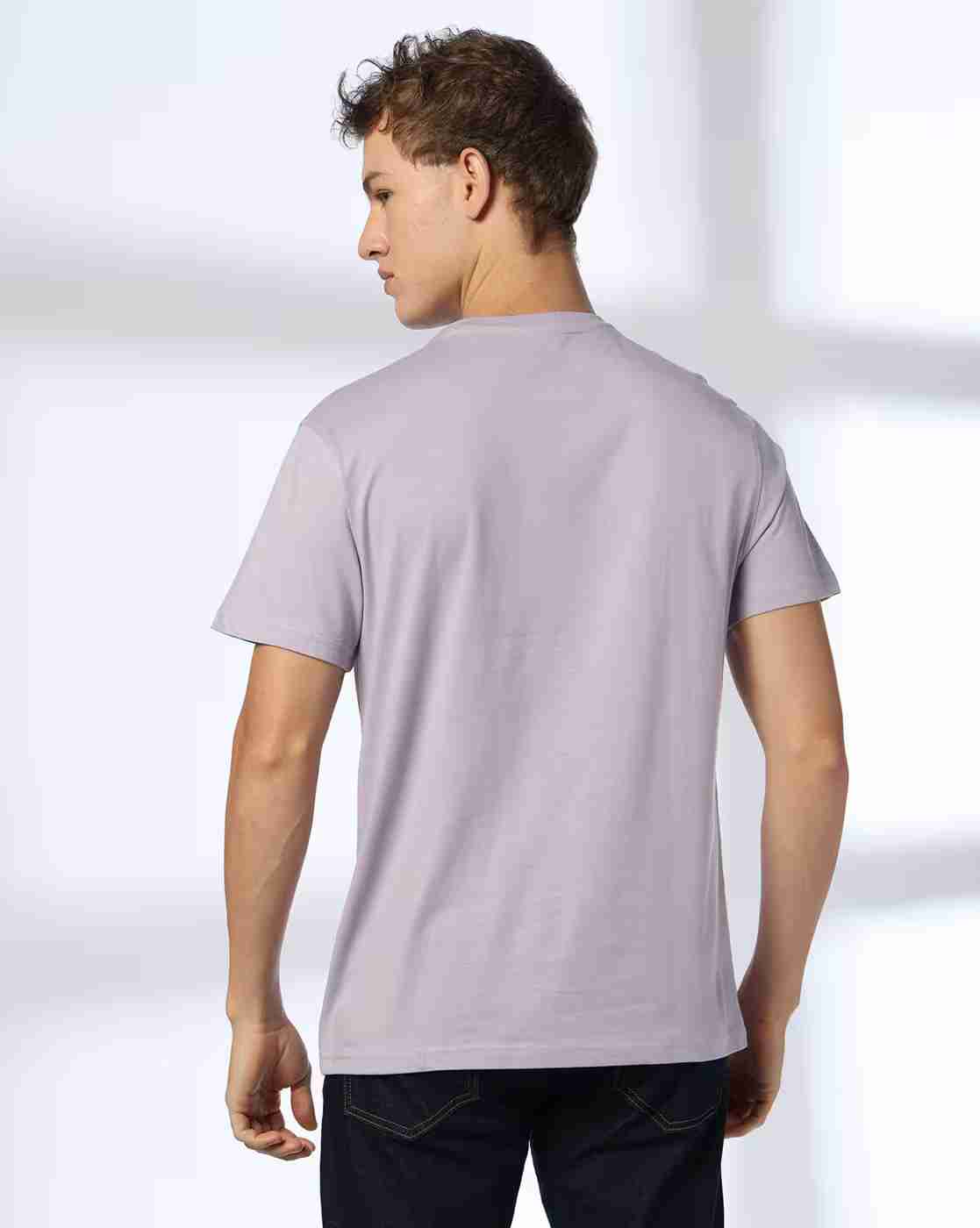 DNMX | Men Graphic Print Regular Fit Crew-Neck T-Shirt|2