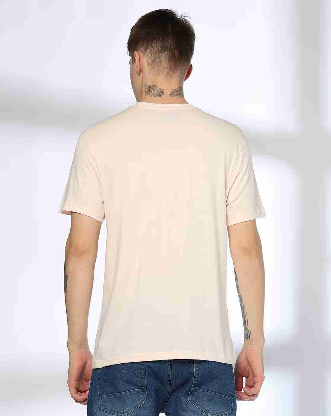 DNMX | Men Graphic Print Regular Fit Crew-Neck T-Shirt|2