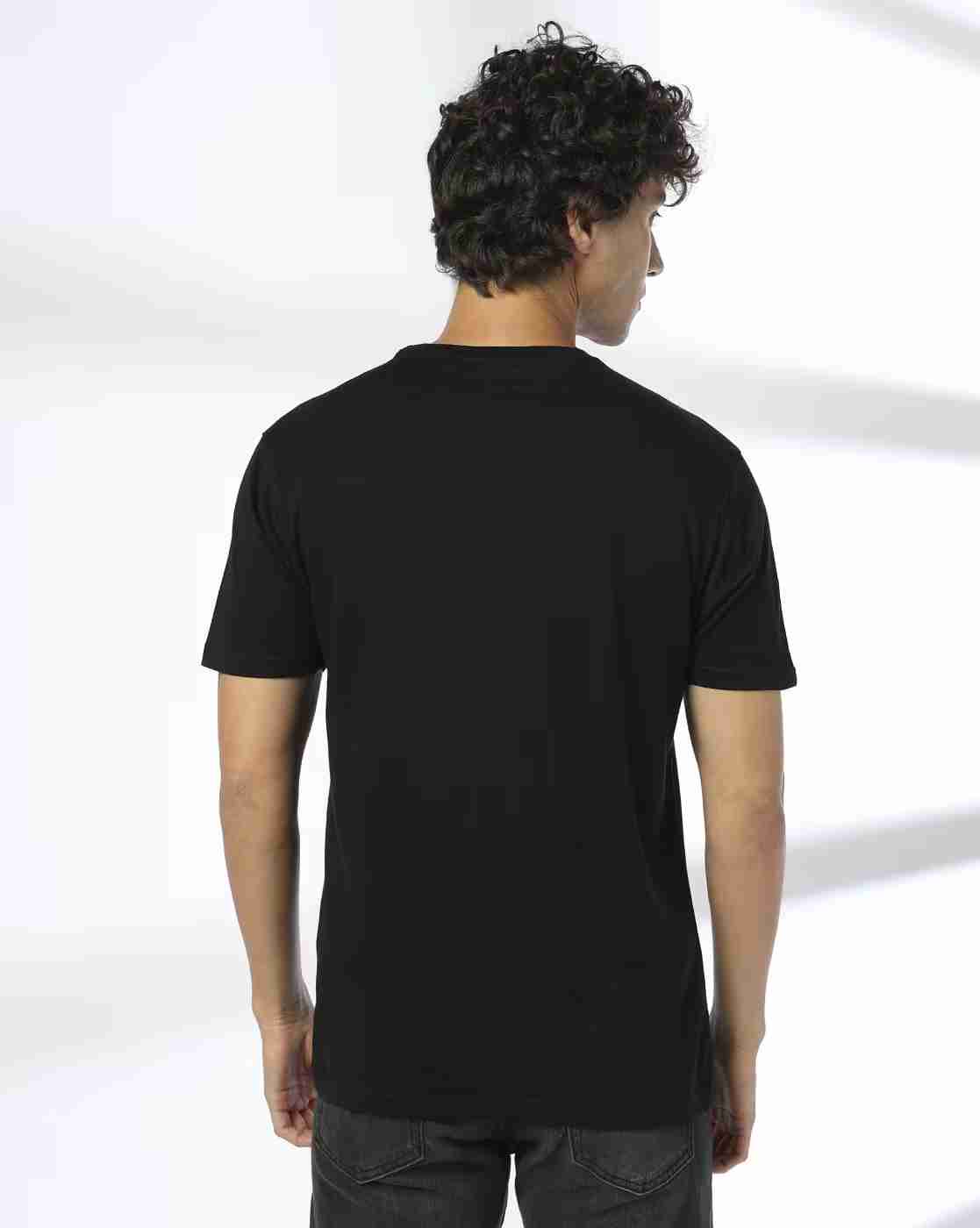 DNMX | Men Graphic Print Regular Fit Crew-Neck T-Shirt|2