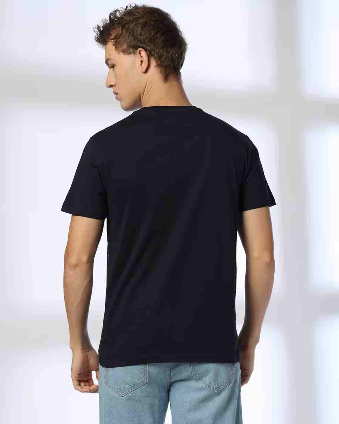 DNMX | Men Graphic Print Regular Fit Crew-Neck T-Shirt|2
