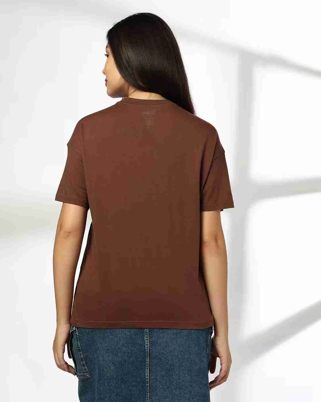 DNMX | Women The Lion King Print Oversized Fit Crew-Neck T-Shirt|2