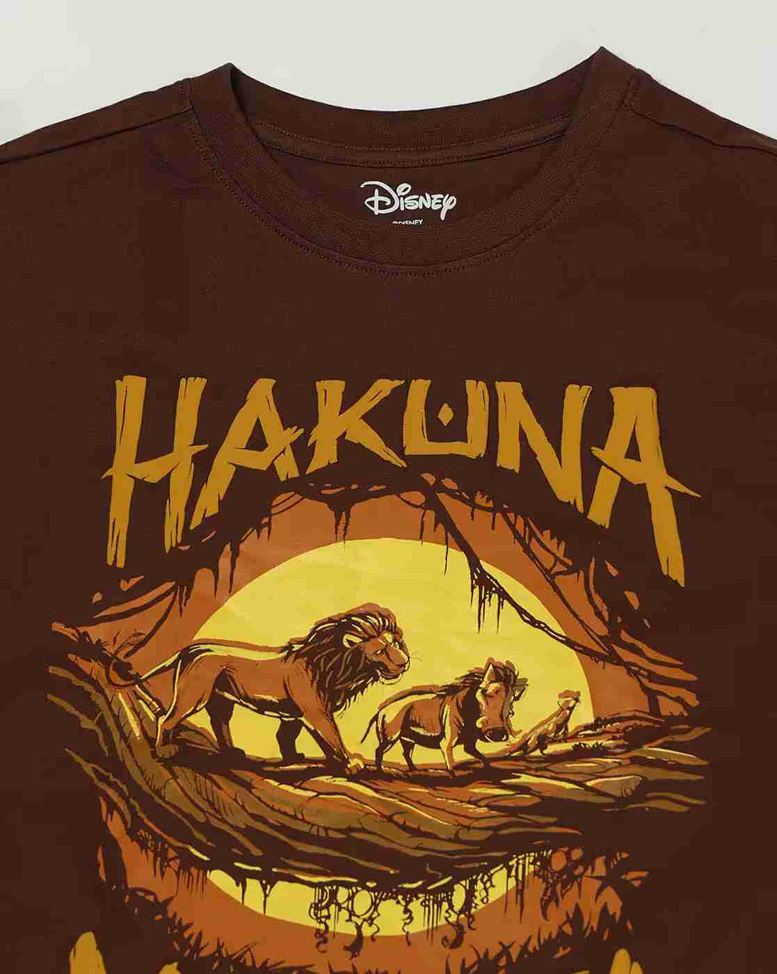 DNMX | Women The Lion King Print Oversized Fit Crew-Neck T-Shirt|4