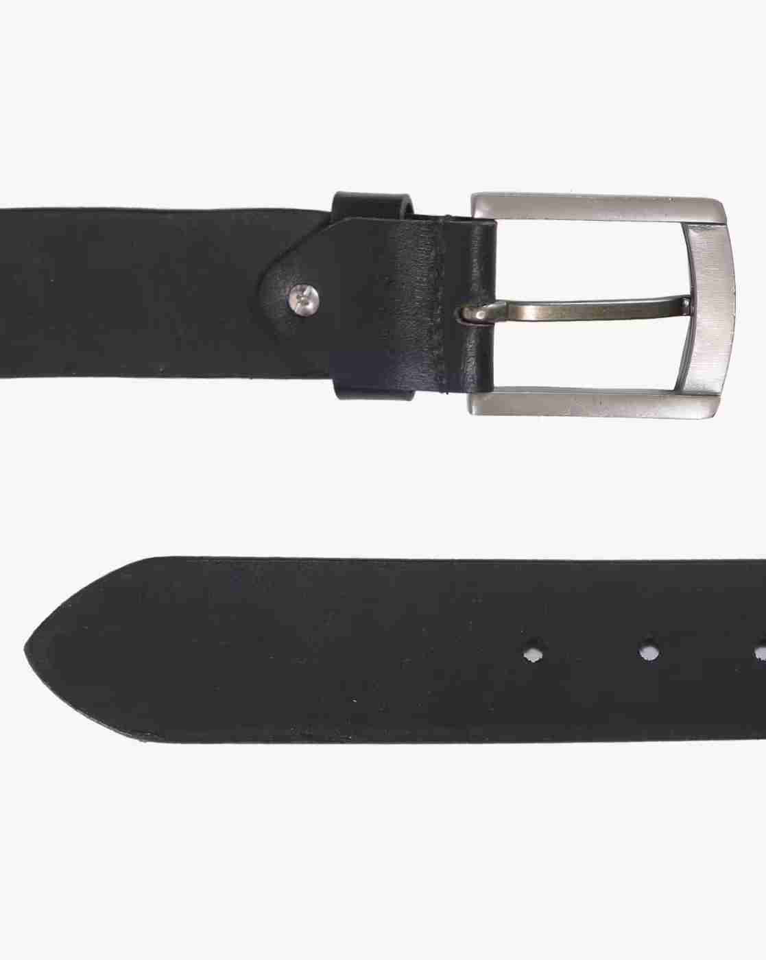 DNMX | Chevron Leather Belt with Pin-Buckle Closure|3