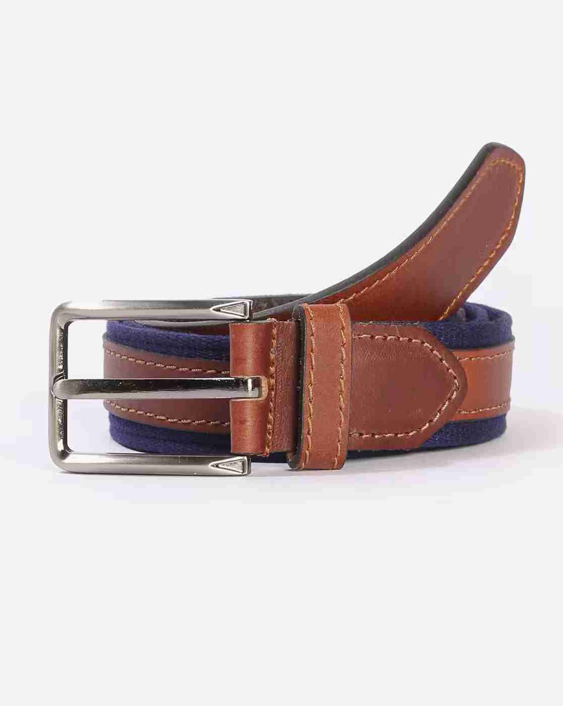 DNMX | Contrast Paneled Belt with Buckle Closure|0
