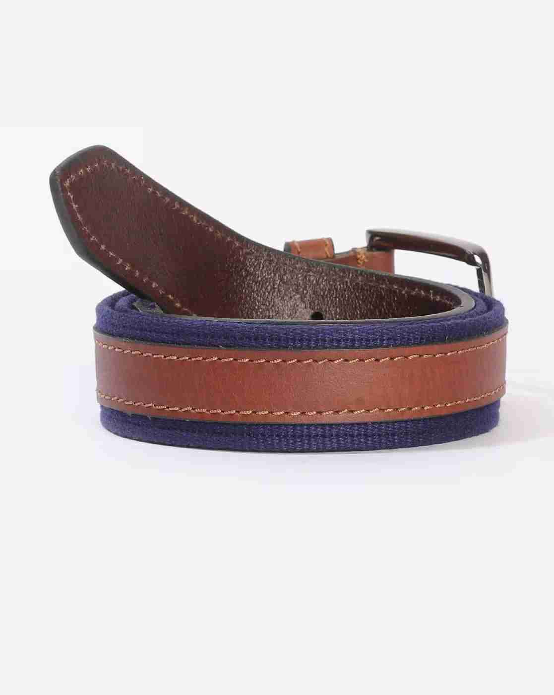 DNMX | Contrast Paneled Belt with Buckle Closure|1