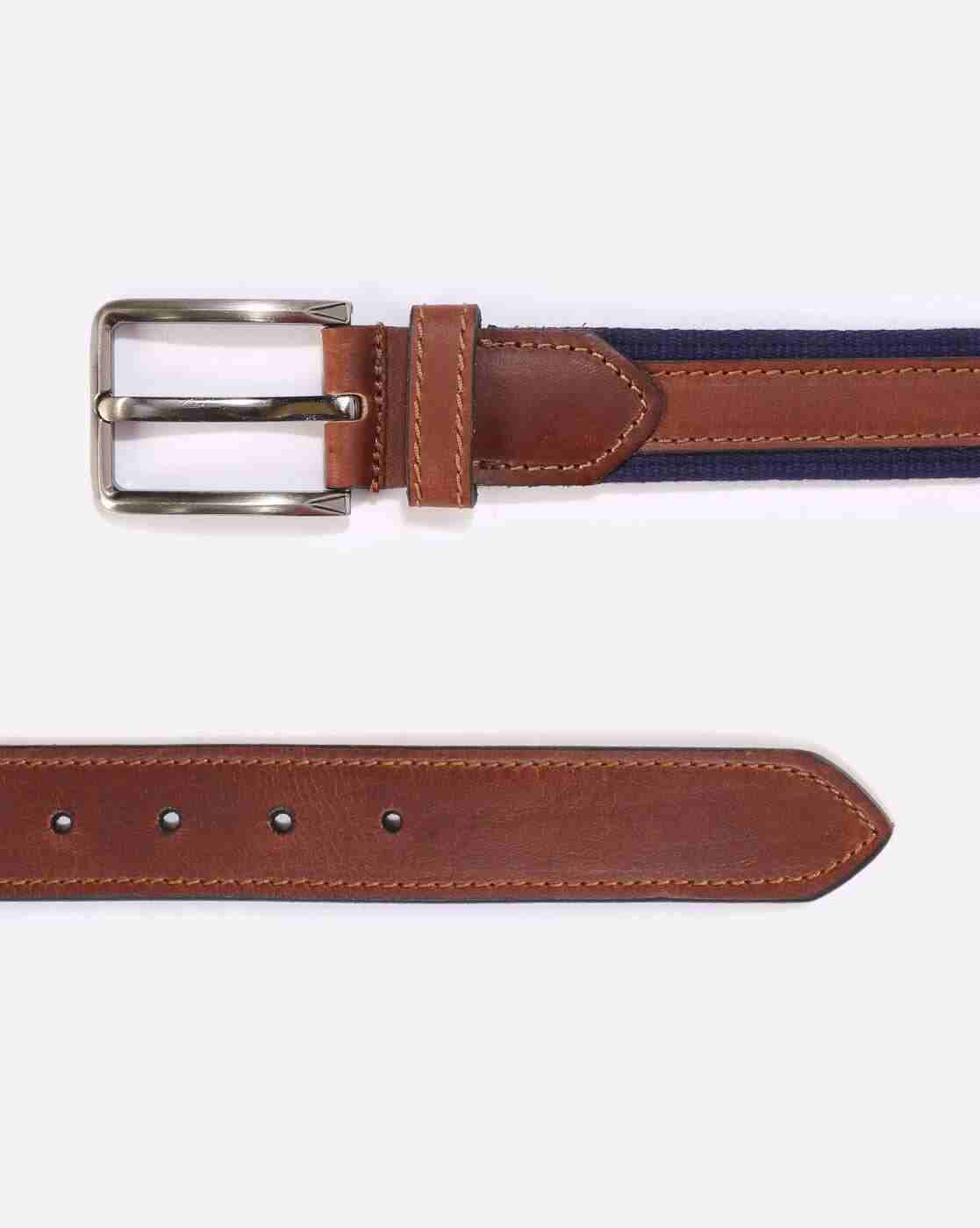 DNMX | Contrast Paneled Belt with Buckle Closure|2