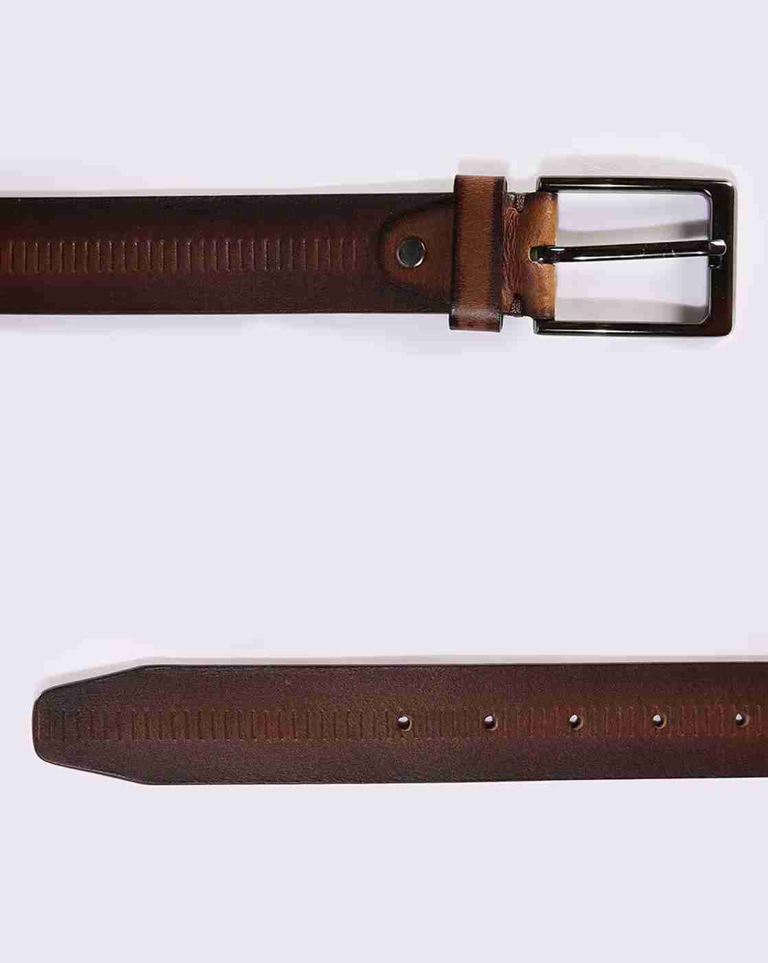 DNMX | Men Leather Belt with Tang-Buckle Closure|2