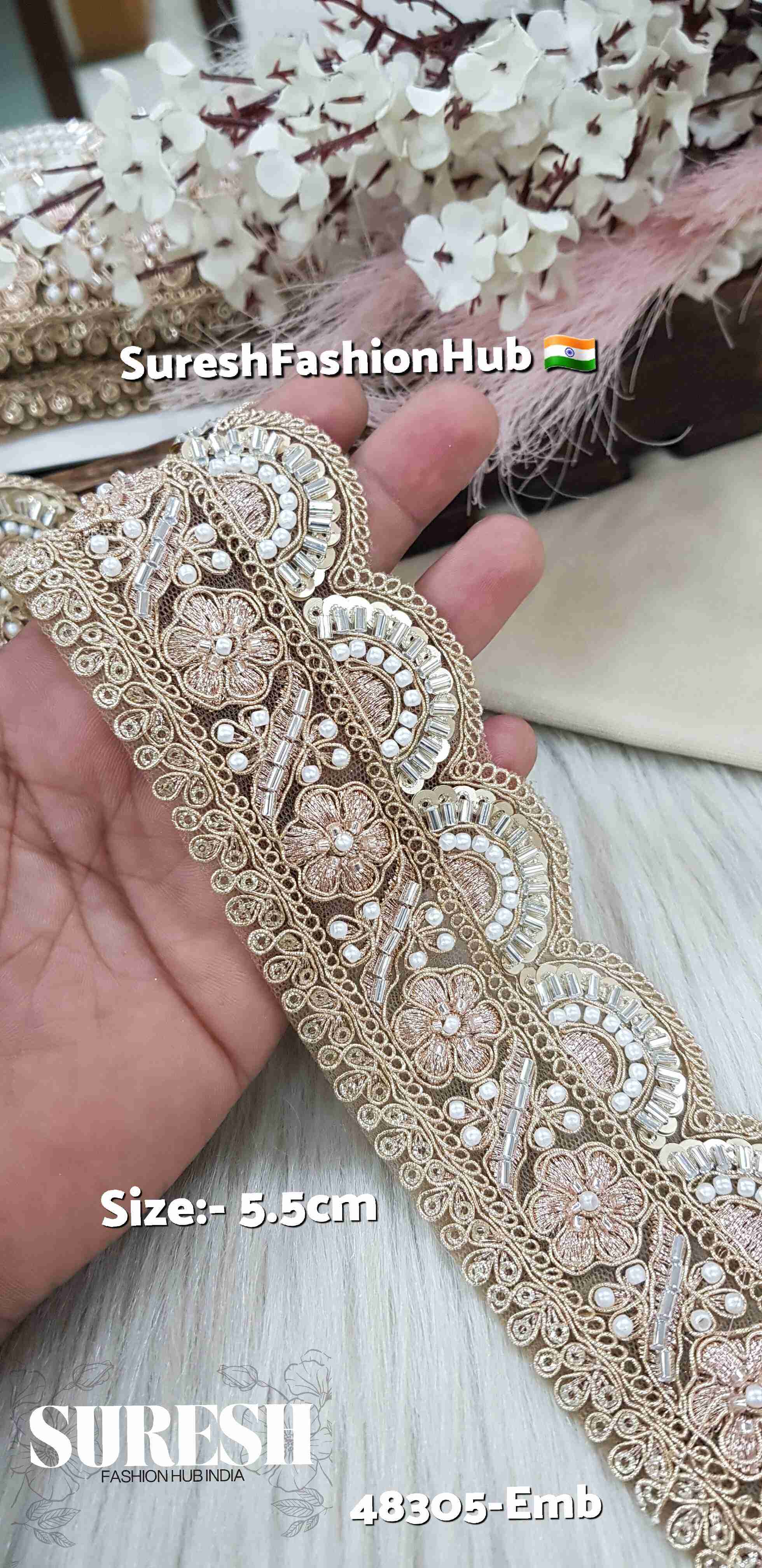 Rose Blush Embroidery Lace
