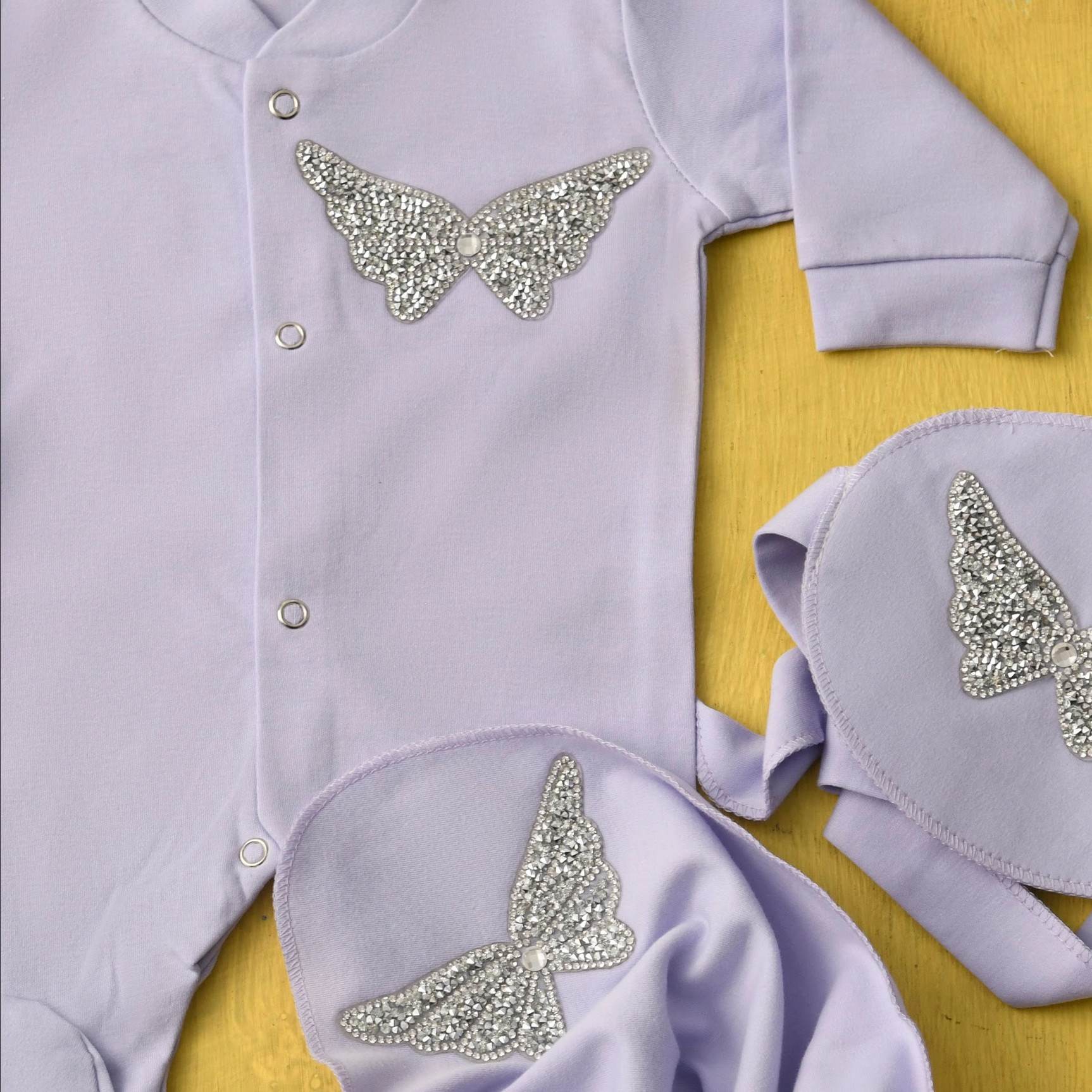 Lilac Fly Romper Set