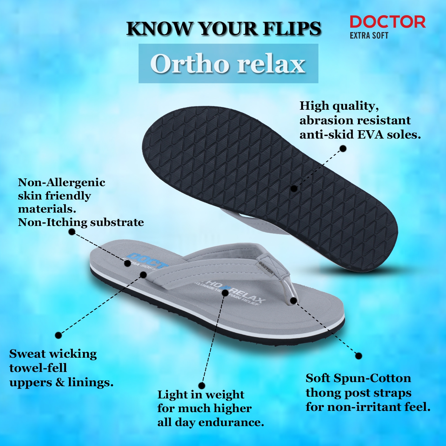 Doctor Extra Soft Slipper Care Orthopaedic, Size: 7 at Rs 125/pair in Mumbai-nttc.com.vn