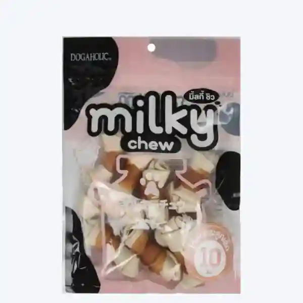 Dogaholic Milky Chew Chicken Bone Style Dog Treats - 10 pcs