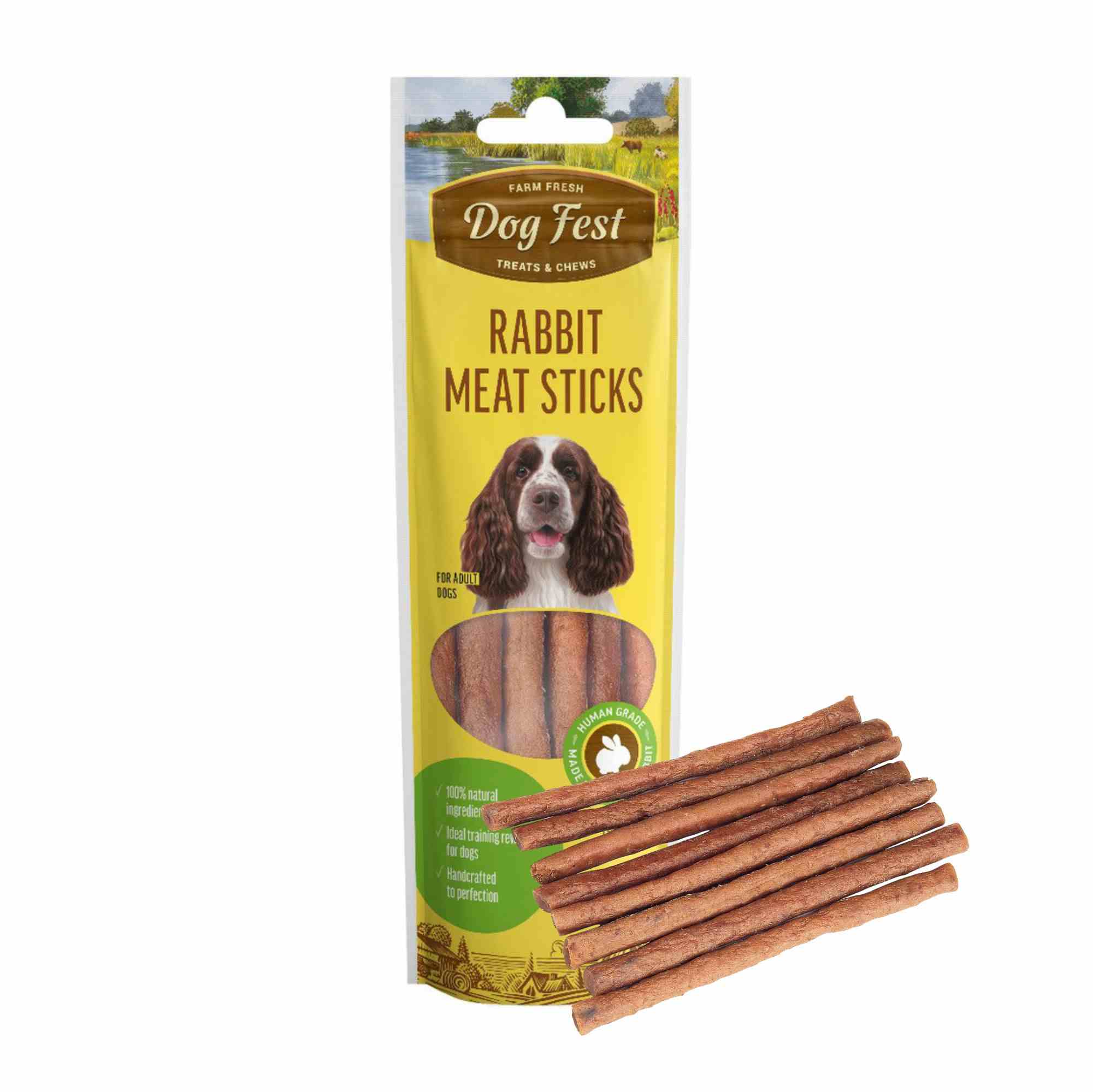 Dogfest Rabbit Meat Sticks Dog Treats, 45g