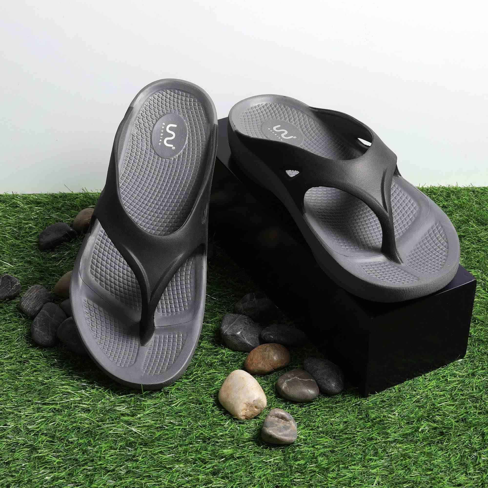 Men Casual Grey Flip Flops