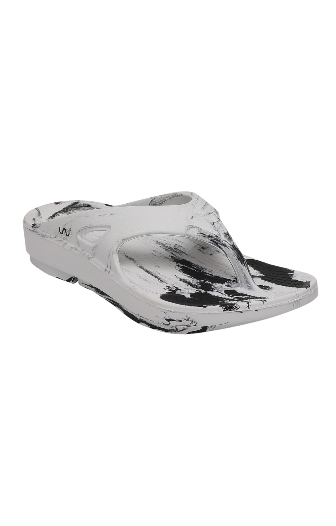 V Shape Classic Men Marble White + Black