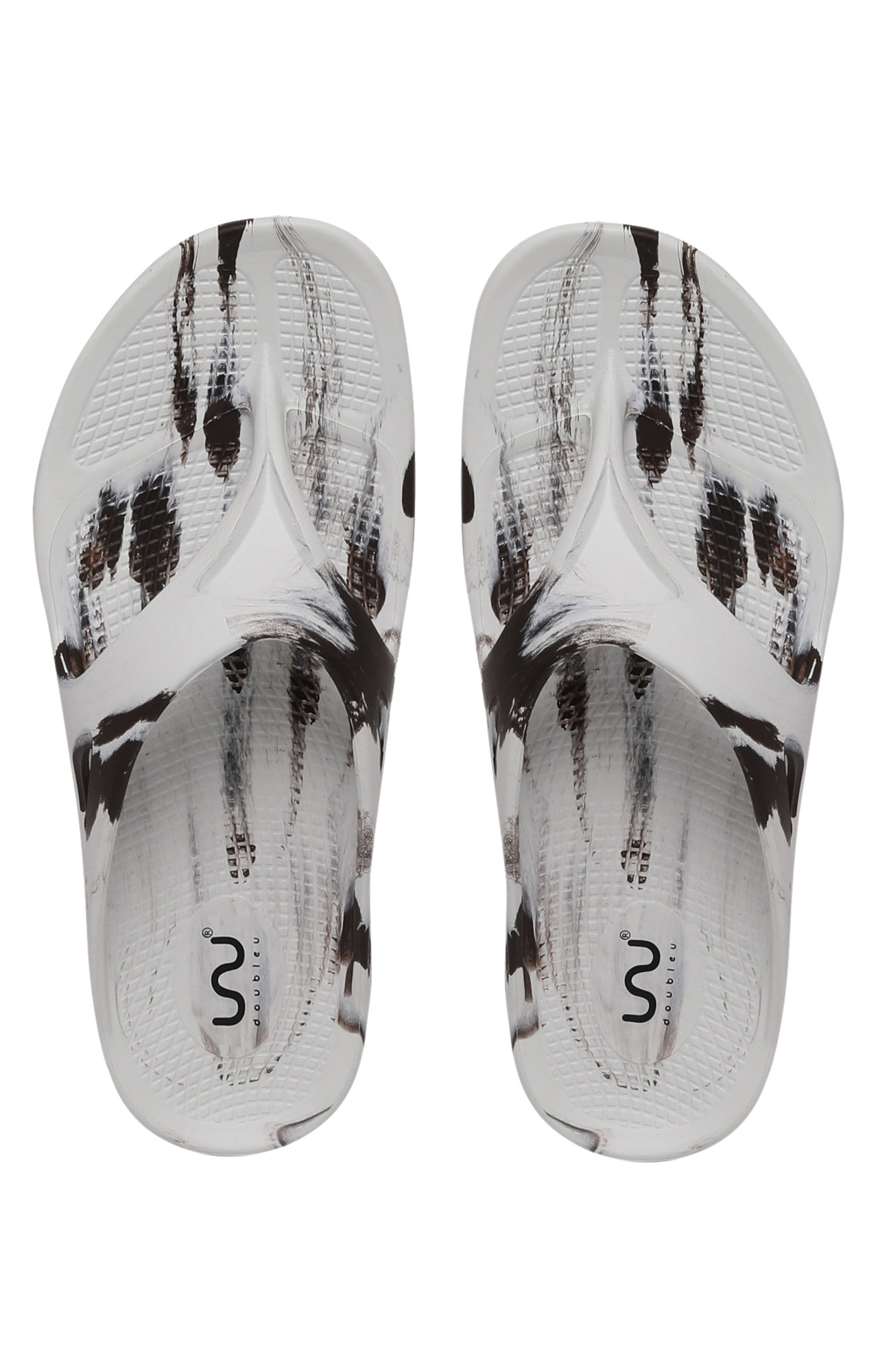 V Shape Classic Men Marble White
