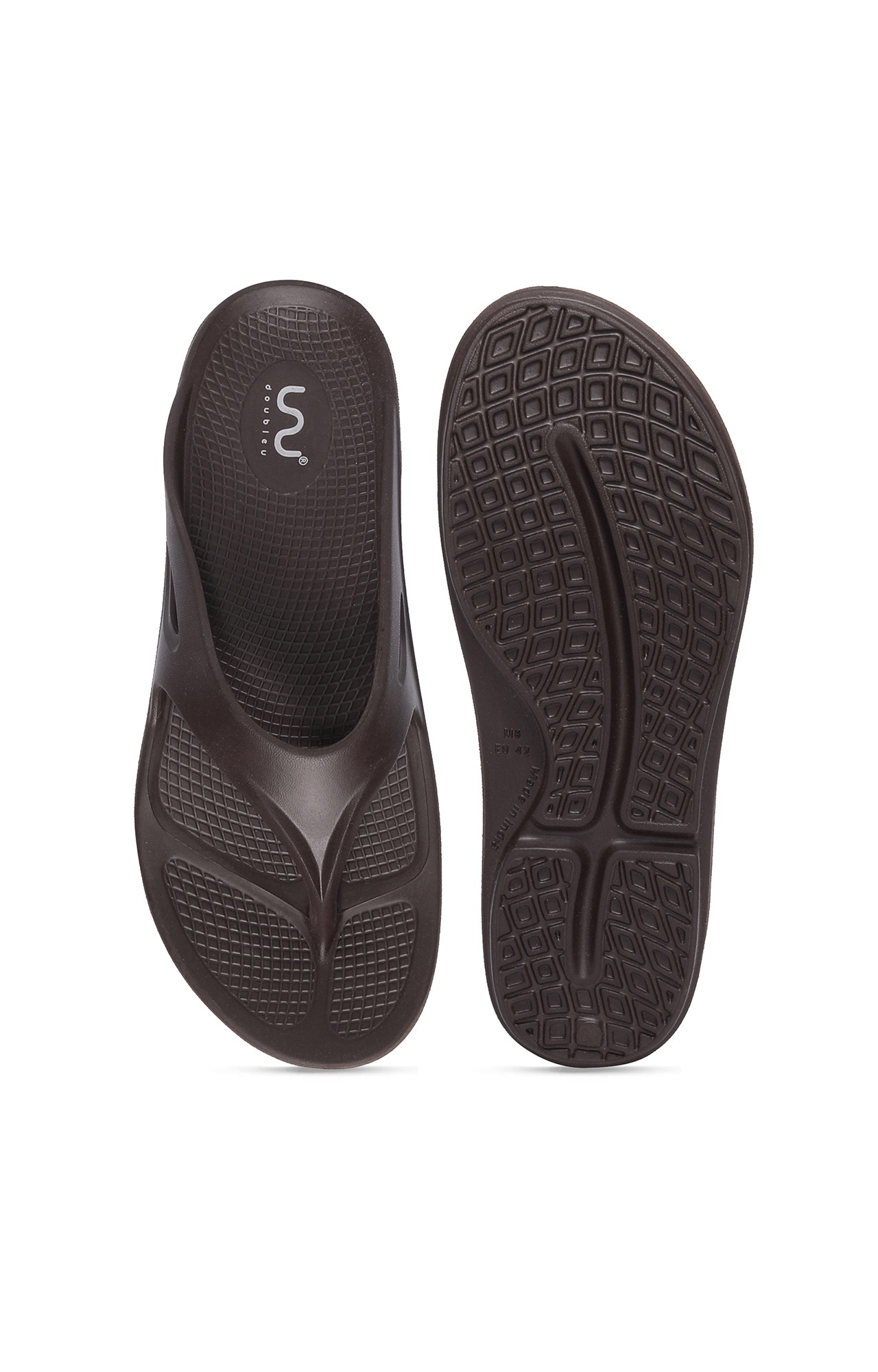 Men Marrone-W Thongs Hawai Beach Flip Flops