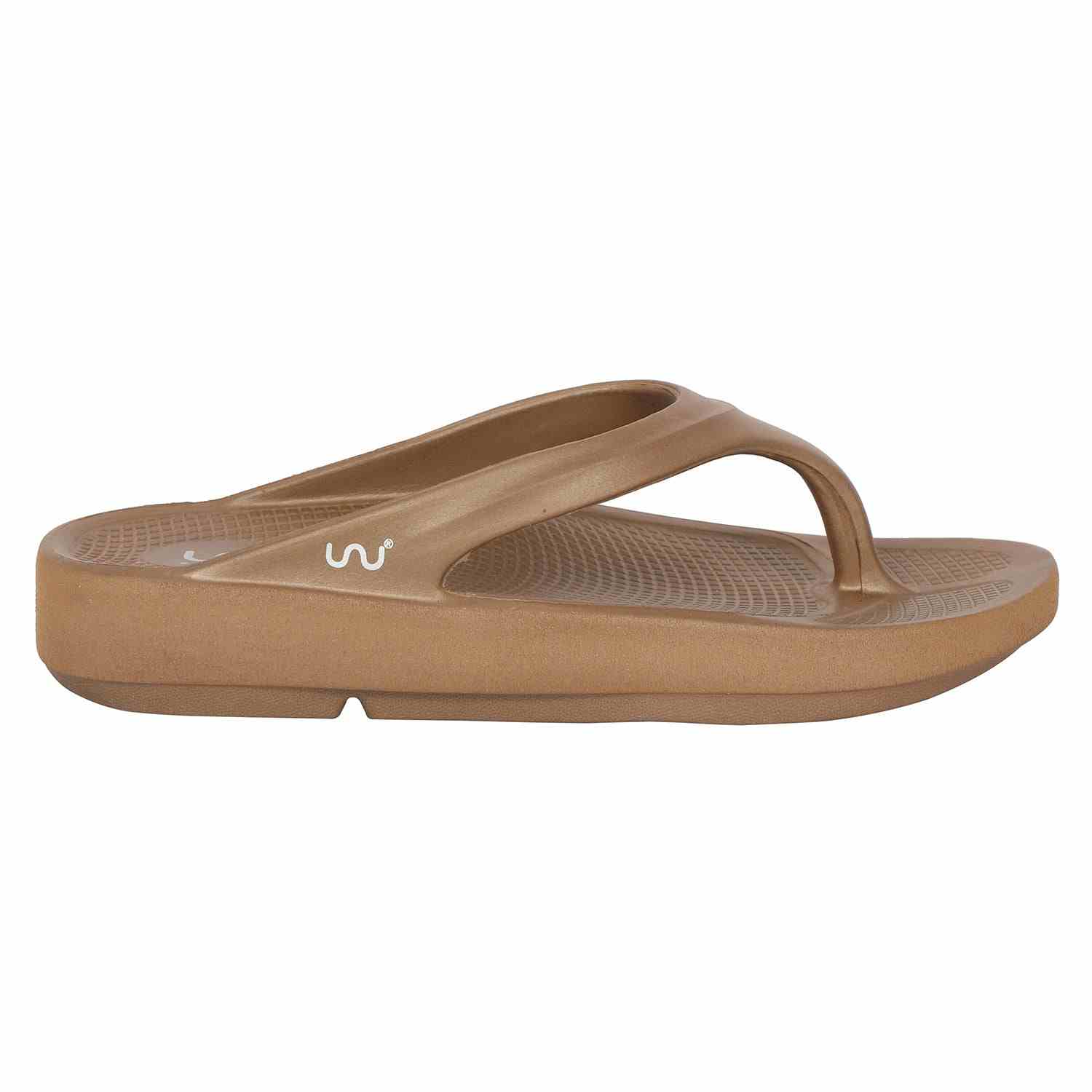 Women Casual Bronzo Metal Flip Flops