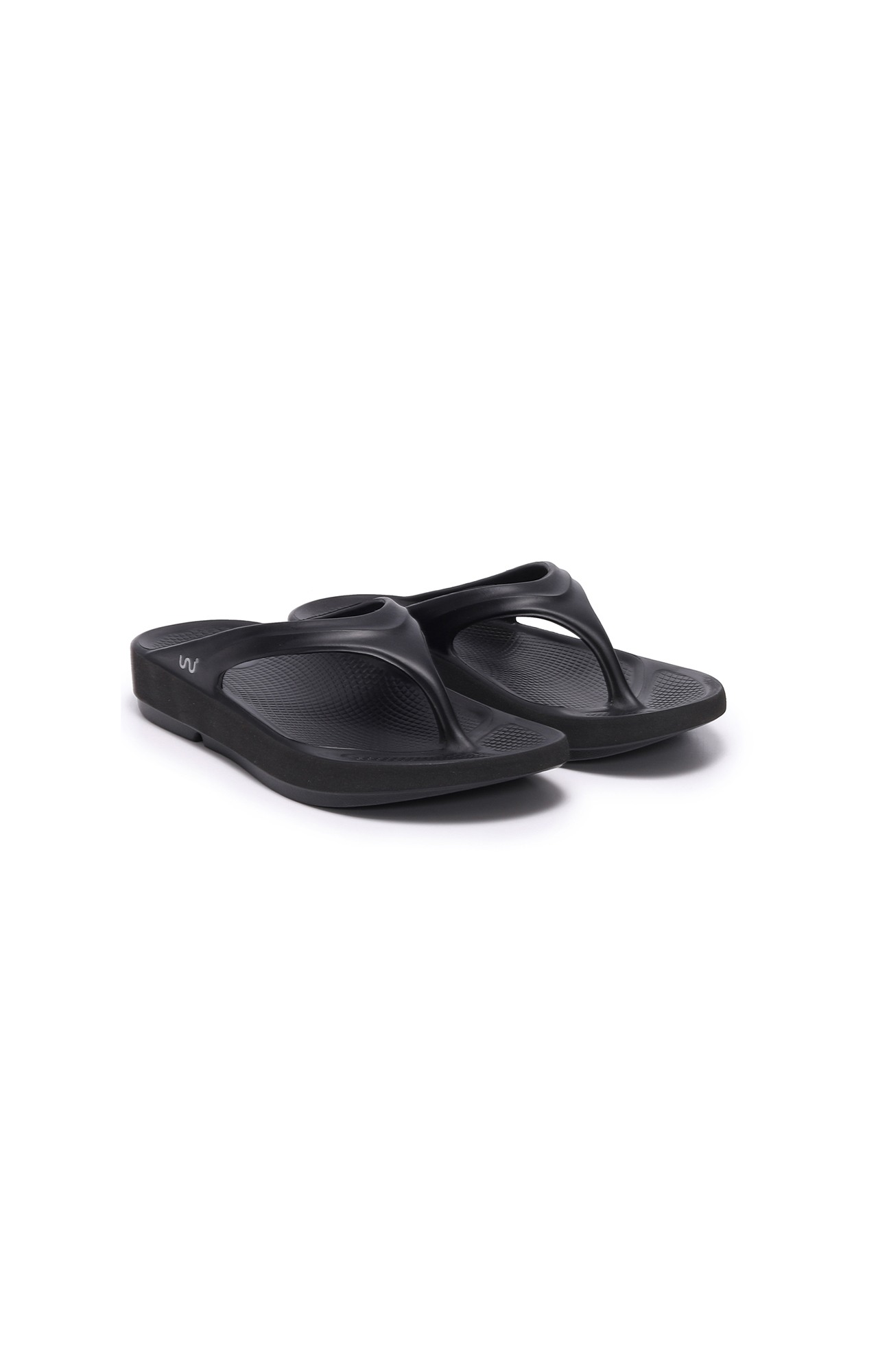 Women Black V Shape Lite Flip Flops