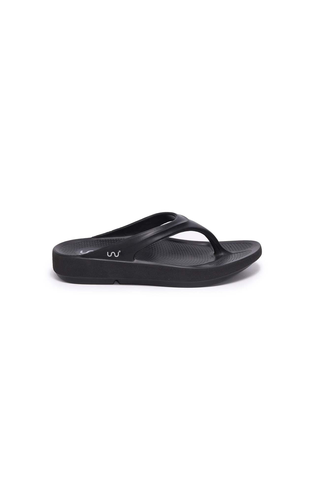 Women Black V Shape Lite Flip Flops