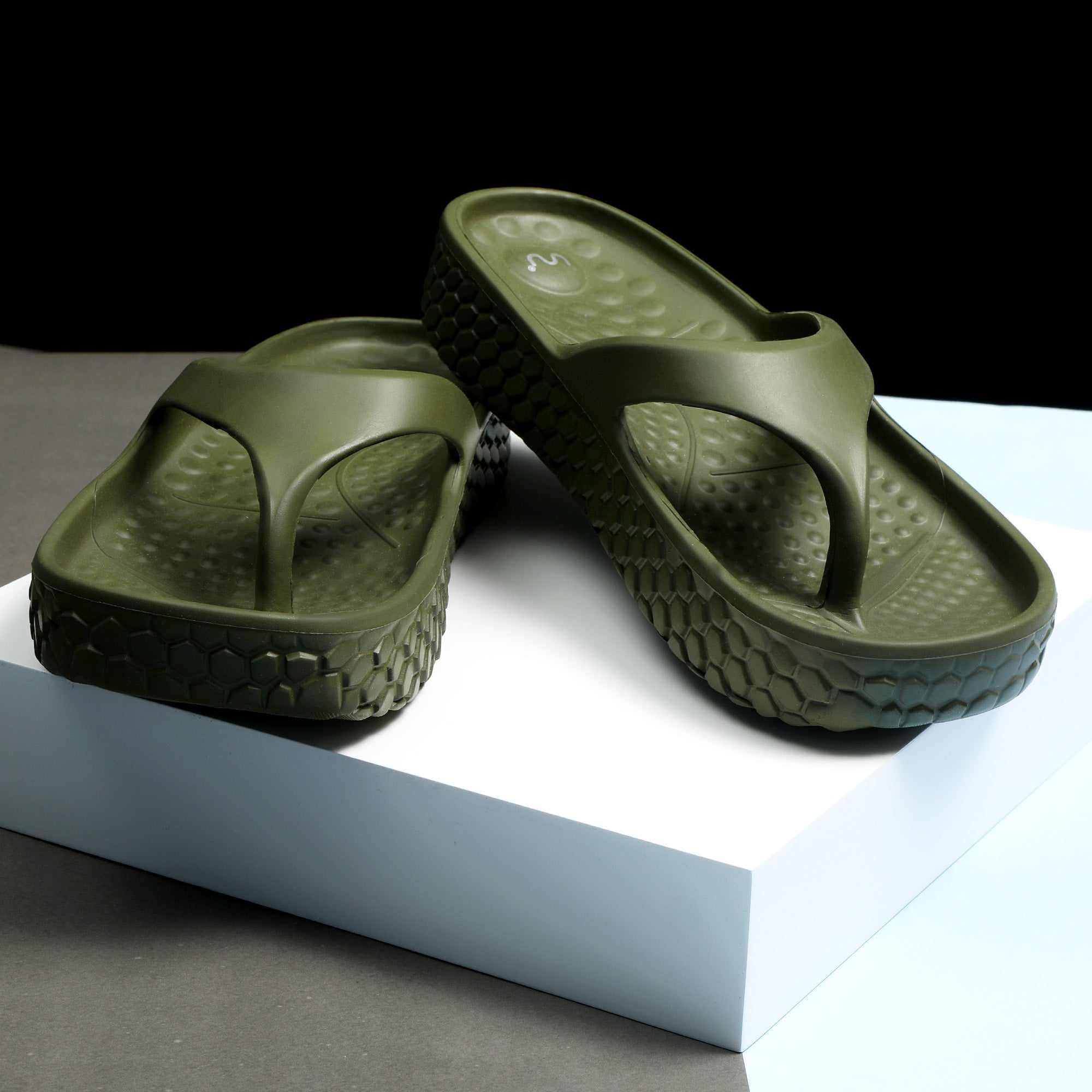 Women Casual Olive Flipflops