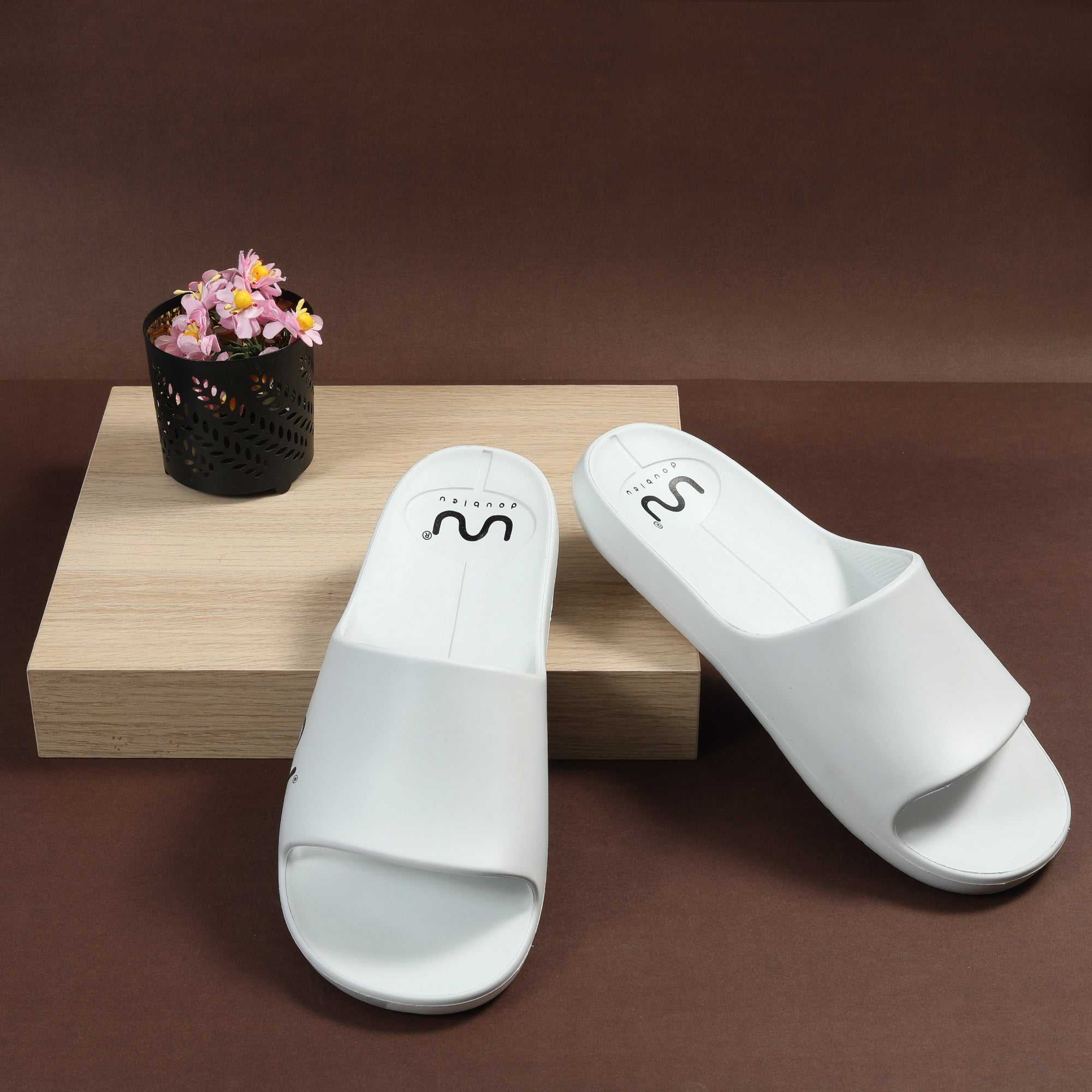 Women Regular  White Flip Flops