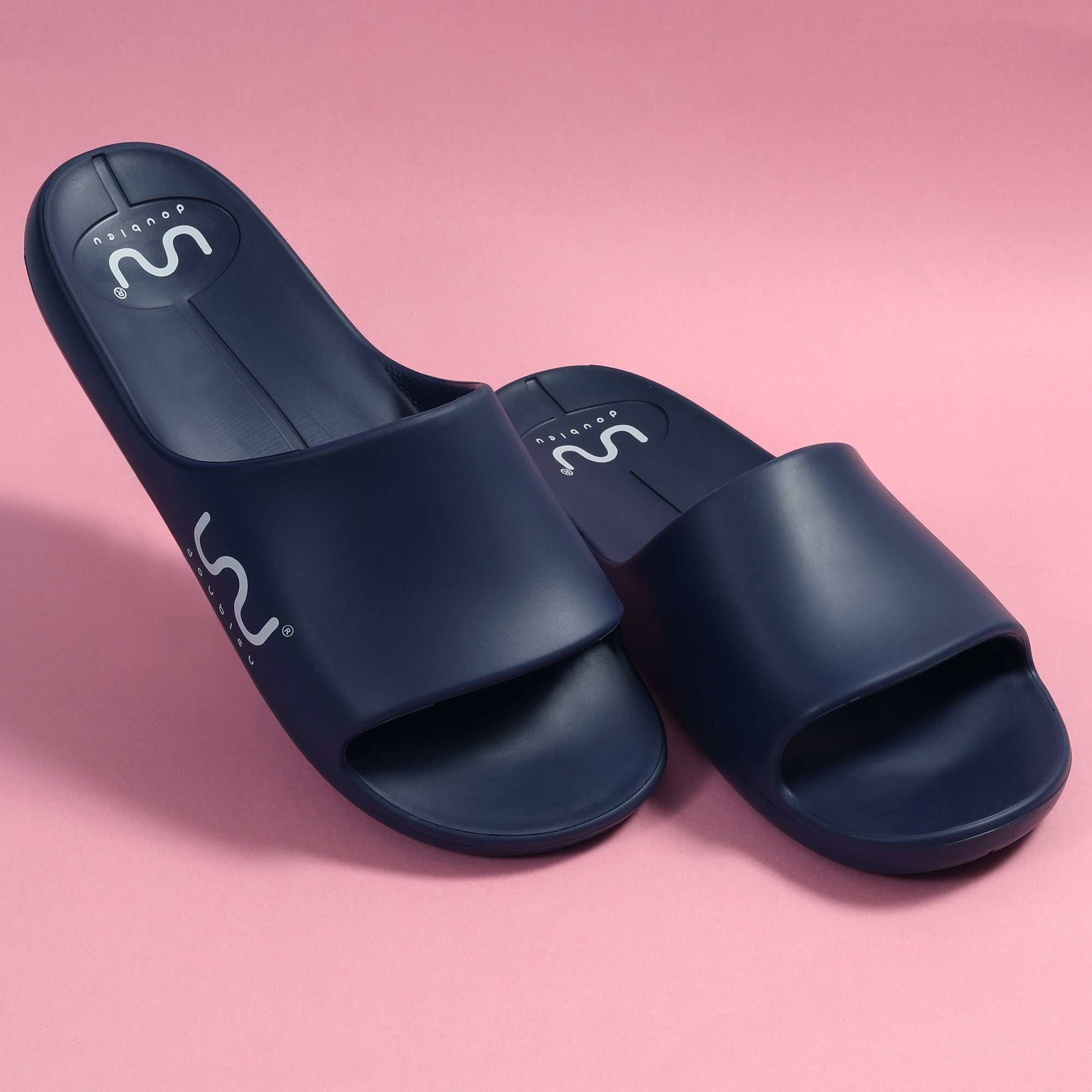 Men Regular Navy Blue Flip Flops