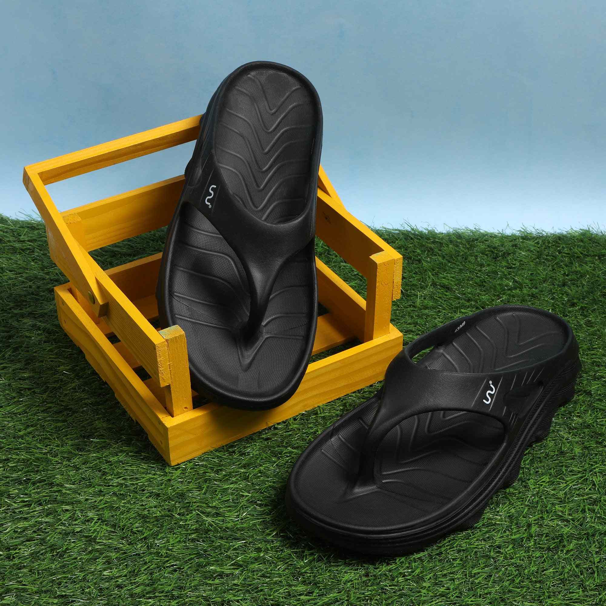 Men Casual Black Flipflop