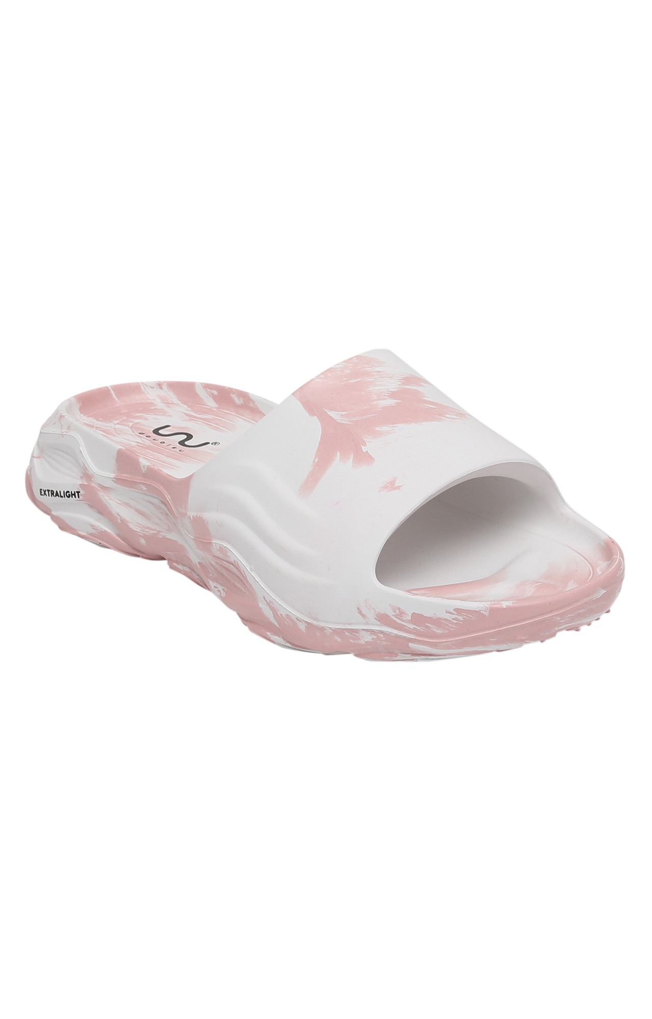 Soft Doctor Anti-Skid Ultra Sporty Slidders For Women White Orange