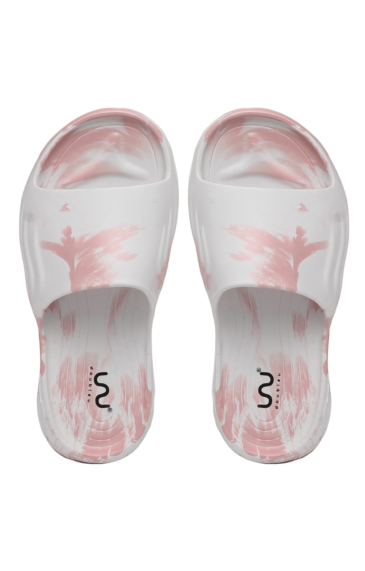 Soft Doctor Anti-Skid Ultra Sporty Slidders For Women White Orange