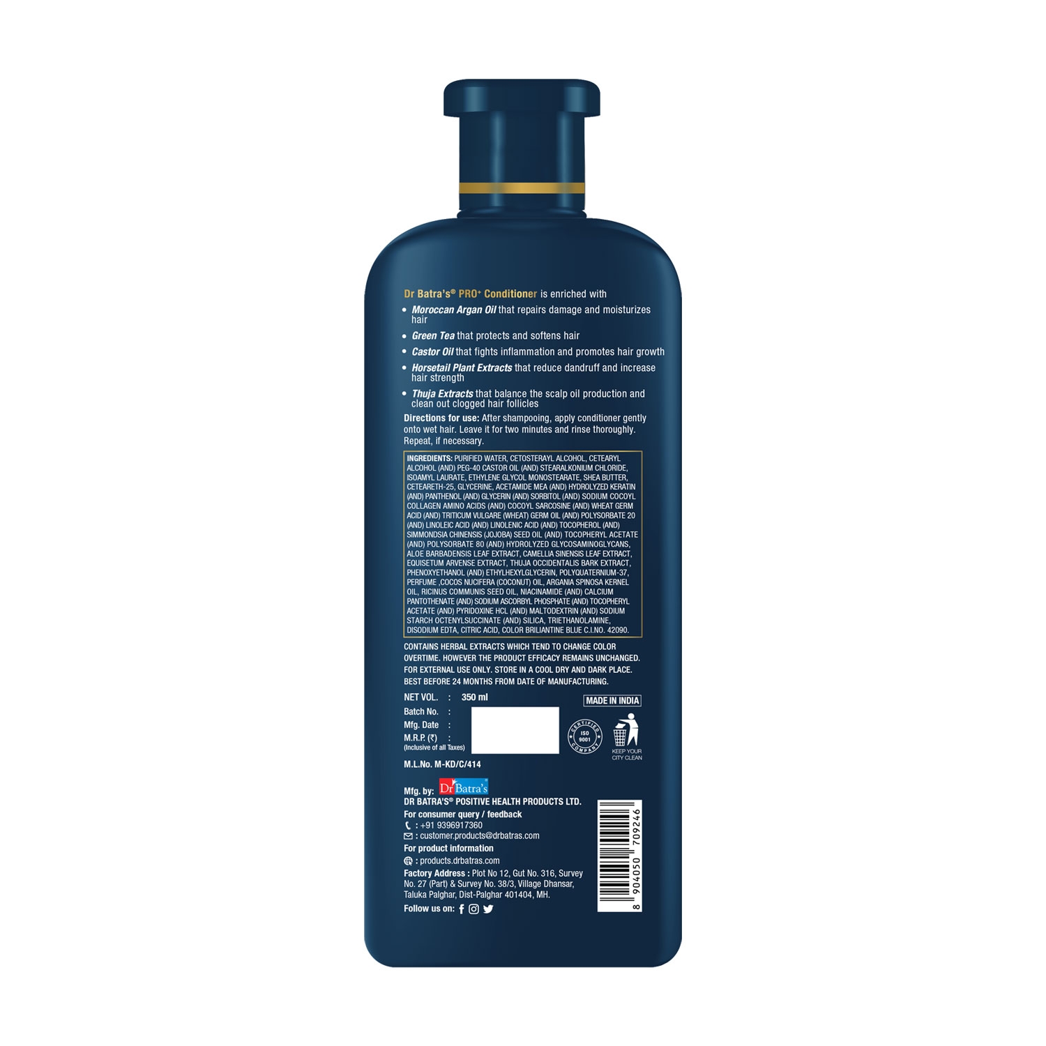 Dr Batra's | Dr Batra's PRO+ Color Protection Shampoo with Conditioner (350 ml Each) 4