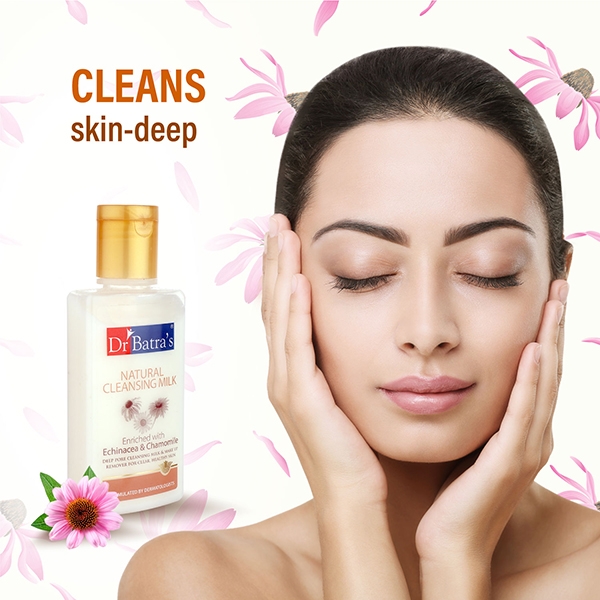 Dr Batra's | Dr Batra's Natural Cleansing Milk Enriched With Echinacea & Chamomile - 100 ml 3