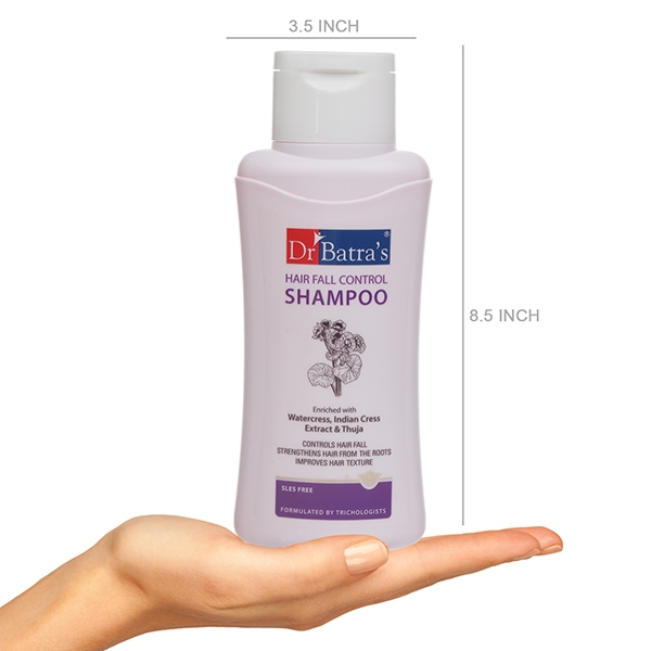 Dr Batra's | Dr Batra's Hair Fall Control Shampoo Enriched With Watercress, Indian Cress extract and Thuja - 500 ml 2