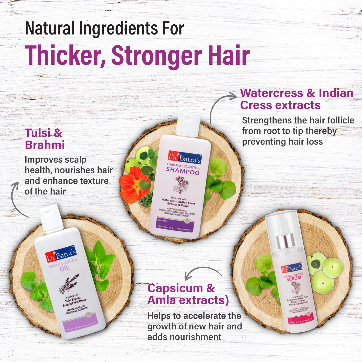 Dr Batra's | Dr Batra's Hair Care Kit Stronger, Shinier & Healthier Hair - 725 ml 3