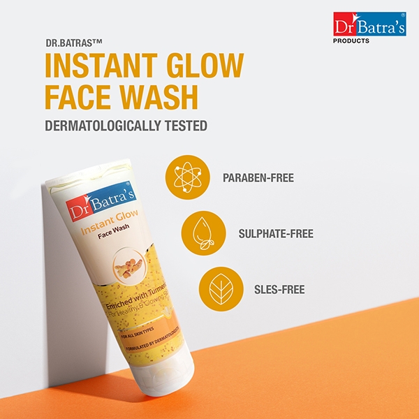 Dr Batra's | Dr Batra's Instant Glow Face Wash Enriched With Tumeric For Healthy & Glowing Skin - 200 gm 3