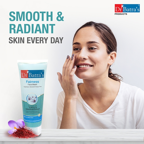 Dr Batra's | Dr Batra's Fairness Face Wash Sulphate, Silicone & Soap Free Enriched With Saffron & Echinacea Extract - 200 gm 4
