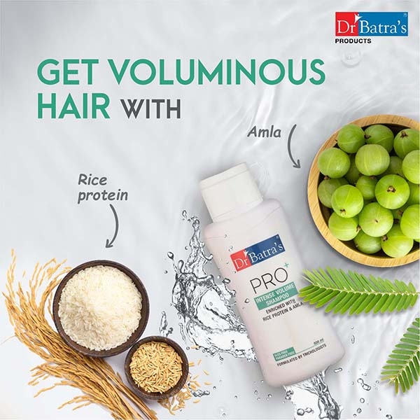 Dr Batra's | Dr Batra's Pro+ Intense Volume Shampoo Enriched With Rice protein & Amla - 200 ml 2