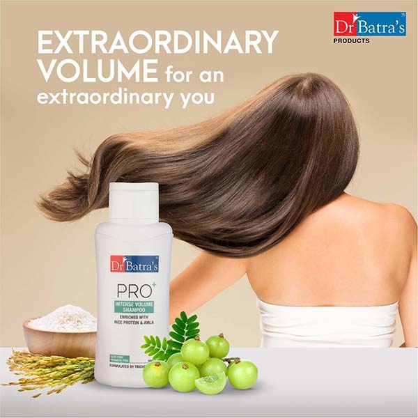 Dr Batra's | Dr Batra's Pro+ Intense Volume Shampoo Enriched With Rice protein & Amla - 200 ml 3