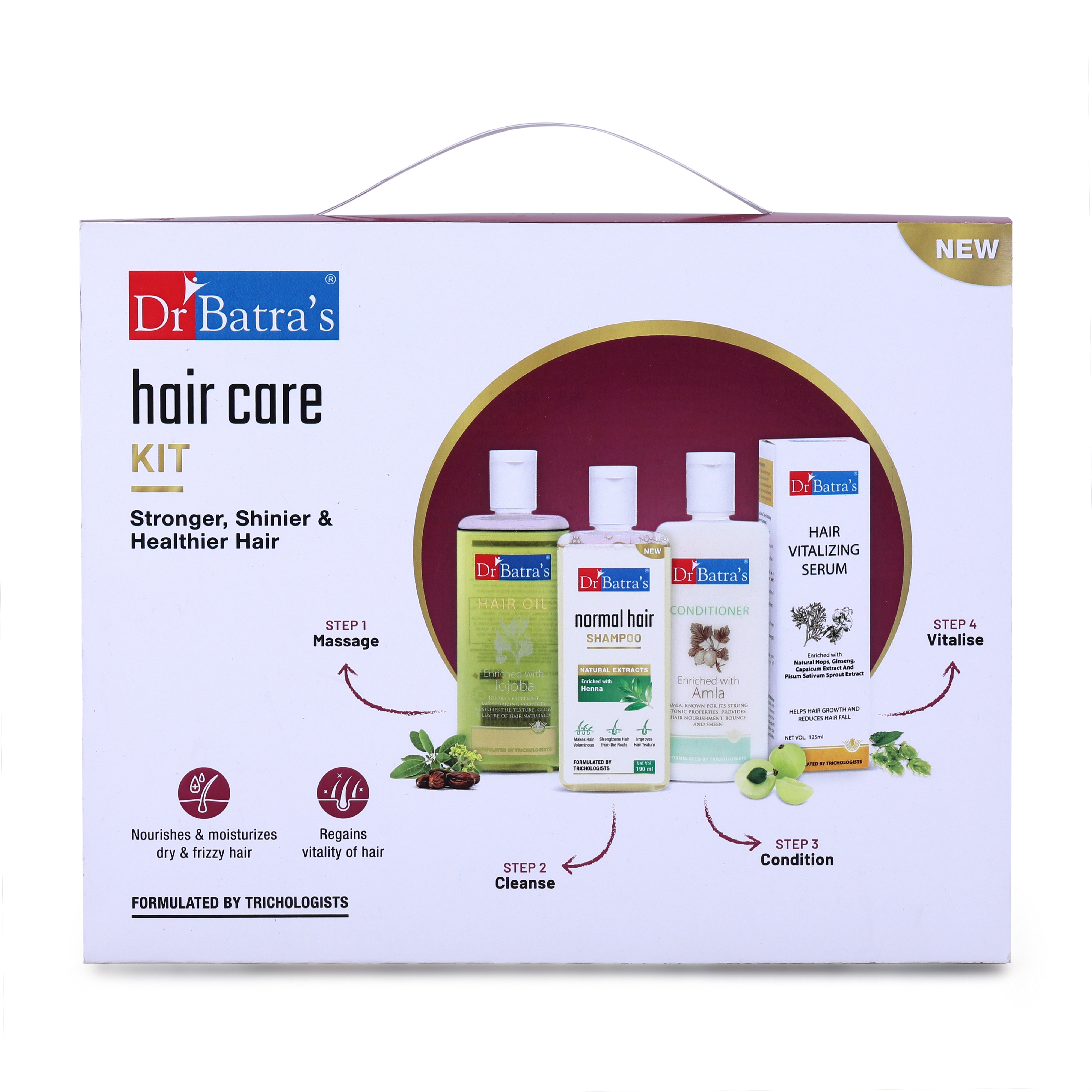 Dr Batra's | Dr Batra's Hair Care Kit Stronger, Shinier & Healthier Hair - 715 ml 0