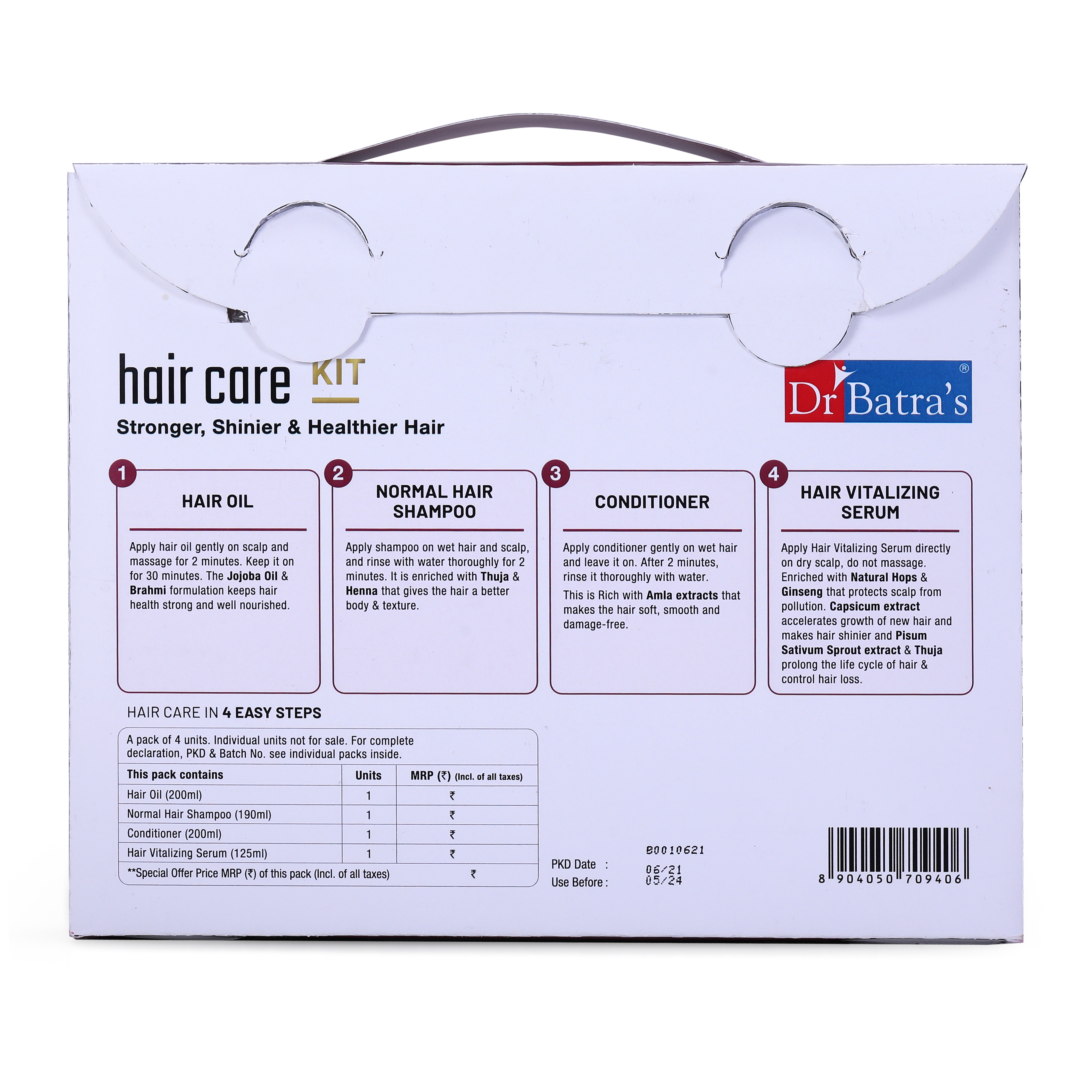 Dr Batra's | Dr Batra's Hair Care Kit Stronger, Shinier & Healthier Hair - 715 ml 1