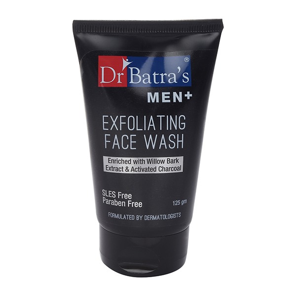 Dr Batra's Skin Fairness Serum - 50 G, Men+ Exfoliating Face Wash - 125 G,Natural Skin Lightening Cream - 100 gm and Intense Moisturizing Cream -100 G (Pack of 4)