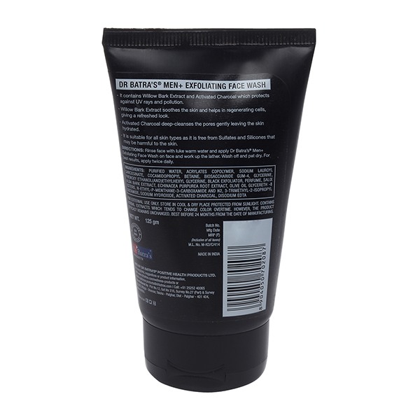 Dr Batra's Skin Fairness Serum - 50 G, Men+ Exfoliating Face Wash - 125 G,Natural Skin Lightening Cream - 100 gm and Intense Moisturizing Cream -100 G (Pack of 4)