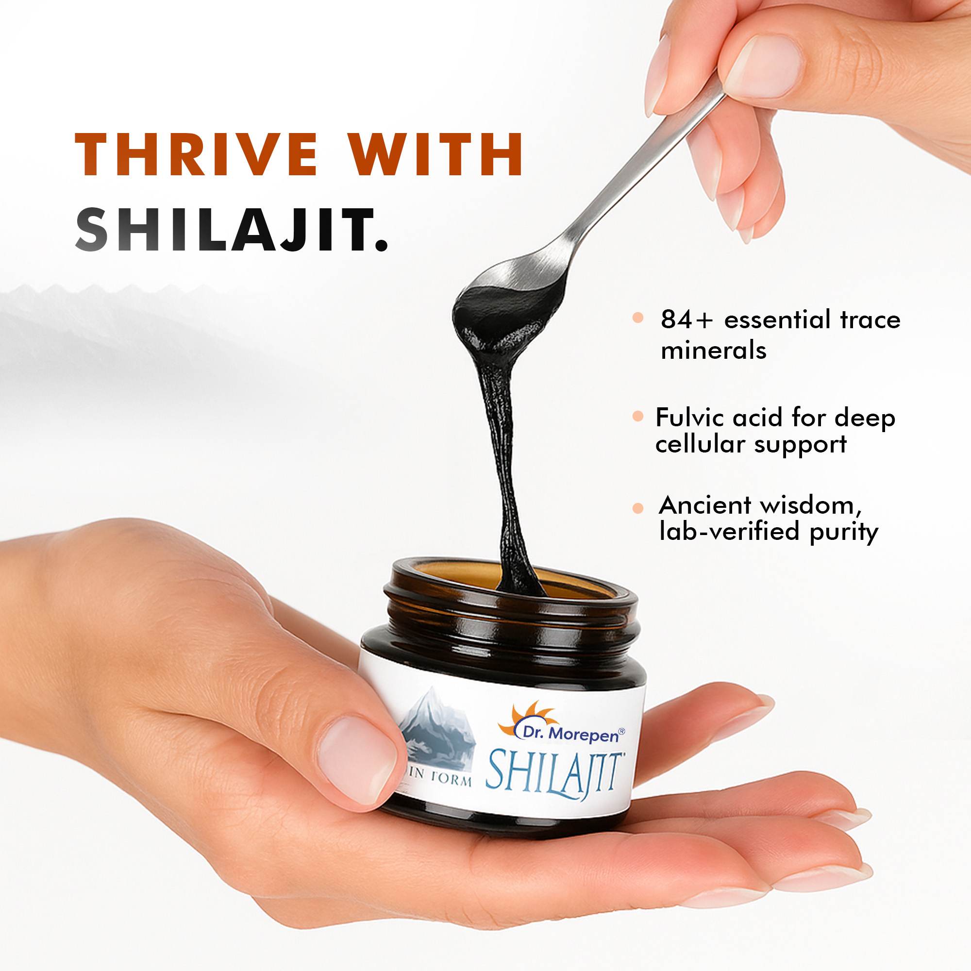Dr. Morepen | Shilajit Resin | 100% Pure Himalayan Extract | Natural & Safe | 15Gm