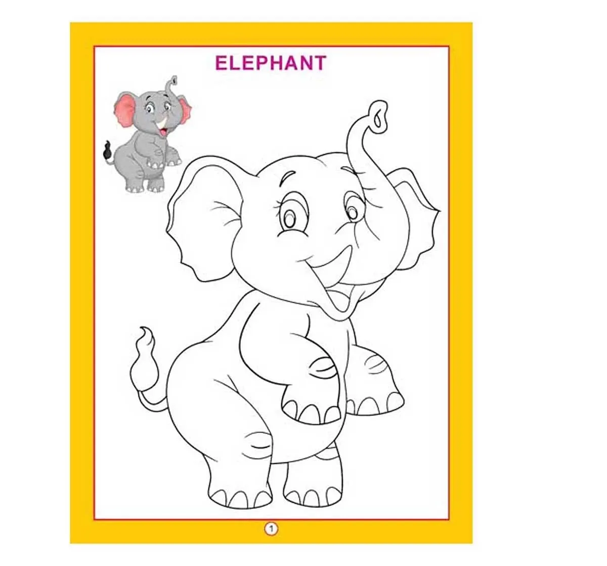 animal drawing for kids with colour
