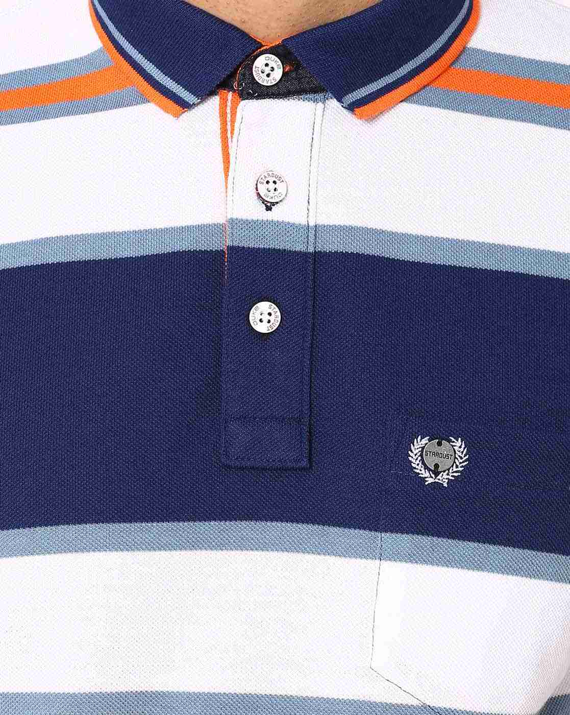 DUKE | Striped Polo T-shirt|4