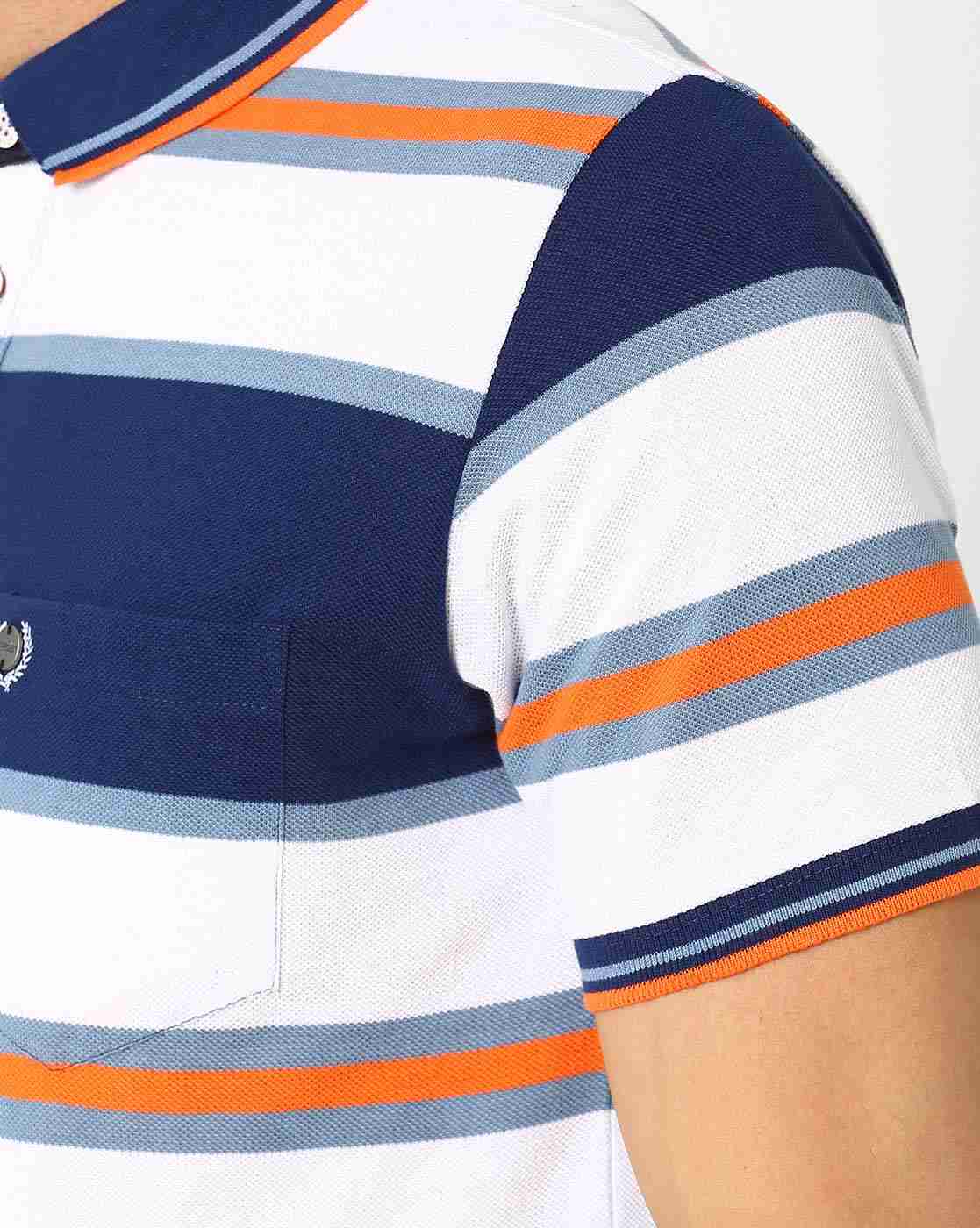 DUKE | Striped Polo T-shirt|5