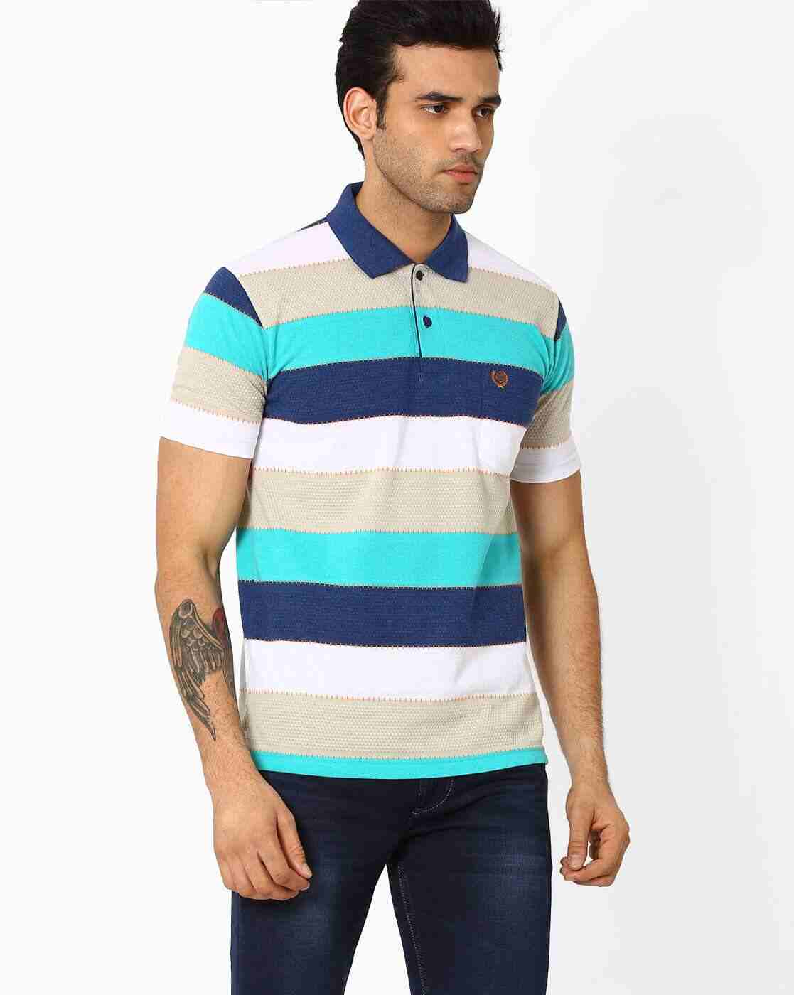 Colourblock Polo T-shirt