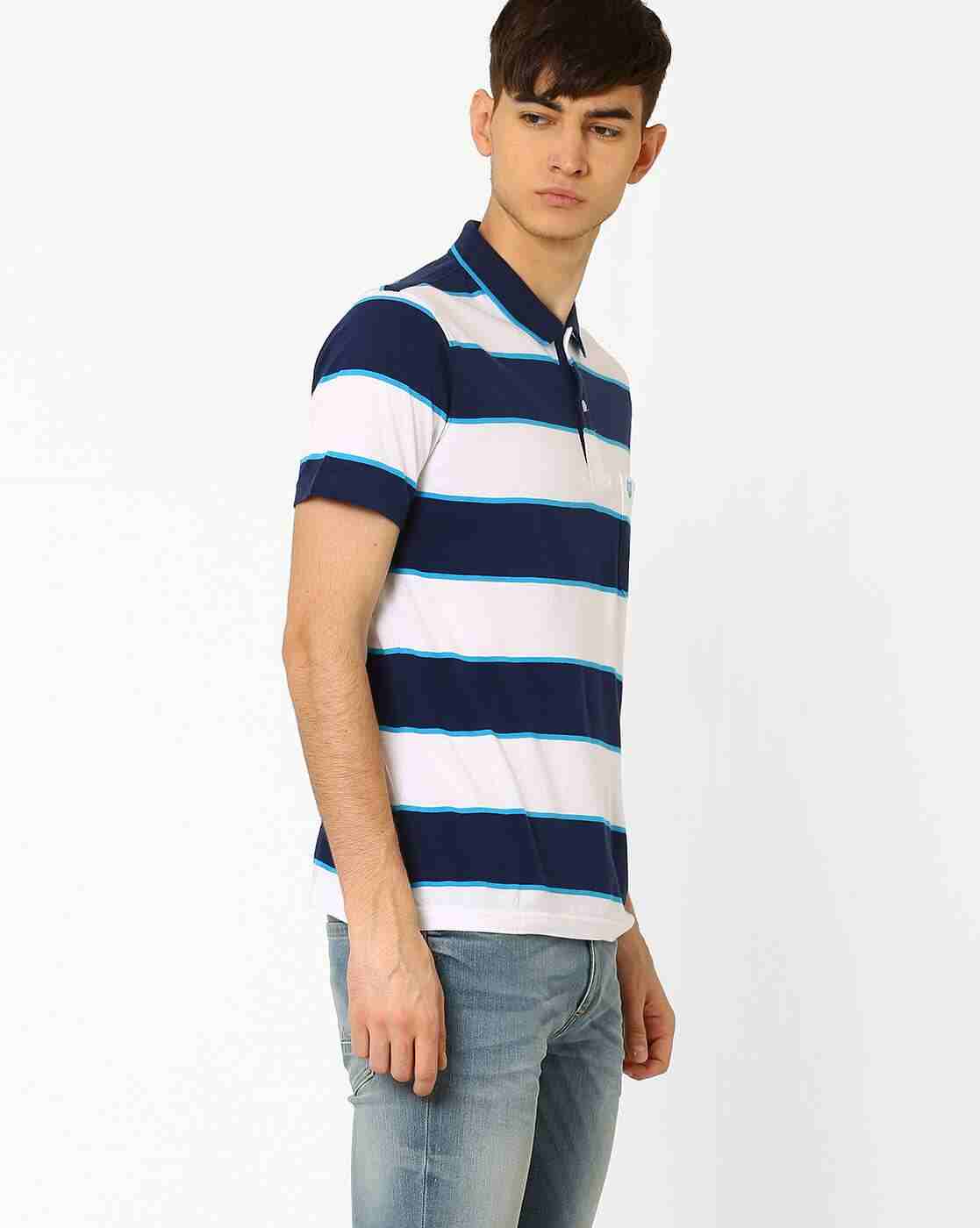 DUKE | Striped Polo T-shirt|1